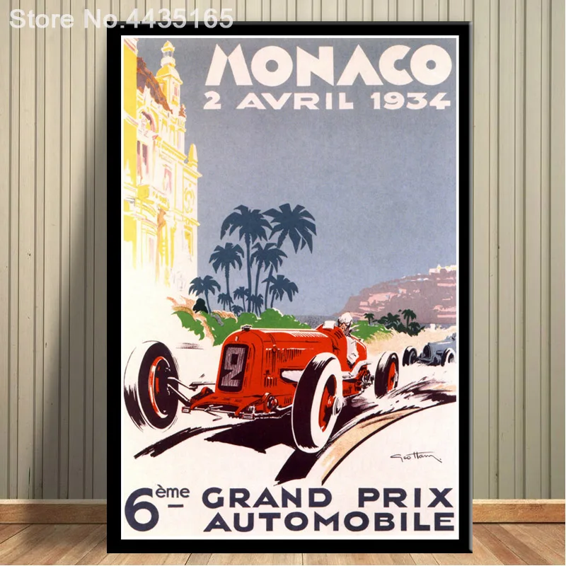 1934 Monaco Grand Prix Classic Motor Racing 