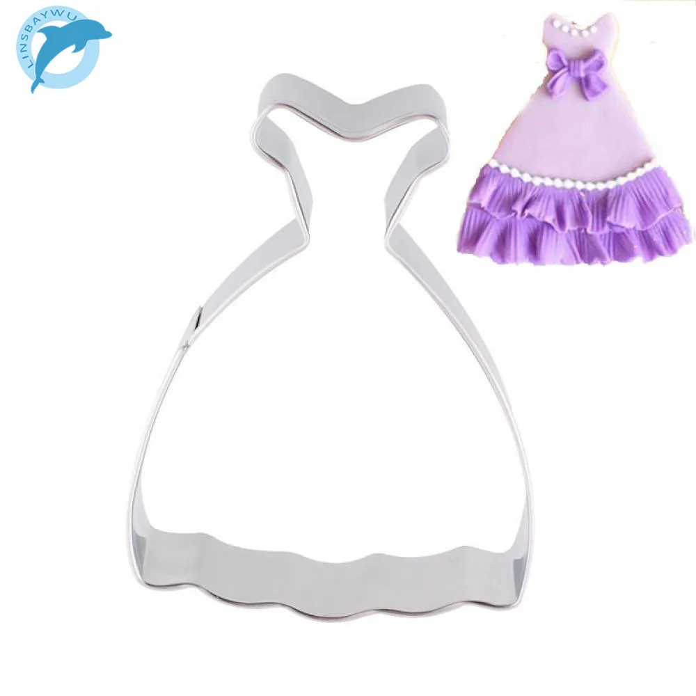 

LINSBAYWU Cookie Cake Biscuit Dress Shape Cutter Mould Baking Molds Tool Kitchen Supplies Free Shipping