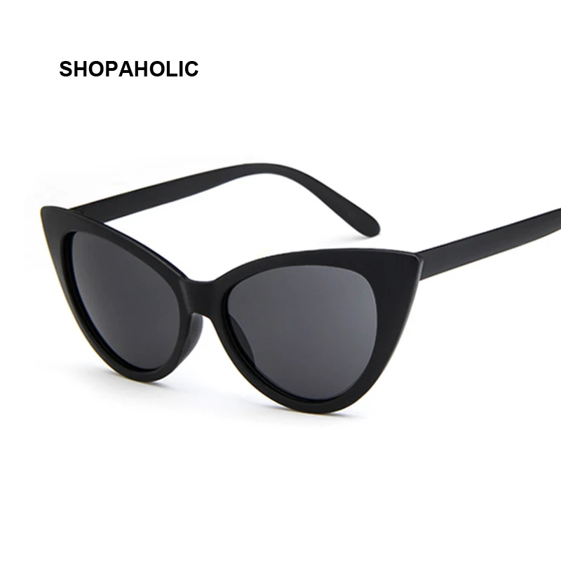 

Women Cat Eye Sunglasses Vintage Brand Designer Sun Glasses Sexy Small Frame Black White Cateye Sun Glasses UV400 Female