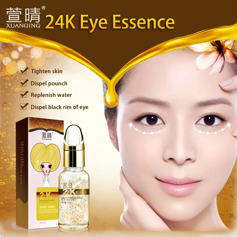 24K Gold Eye Serum Face Cream Whitening Moisturizing 24K Gold Essence Serum Anti Wrinkle Anti