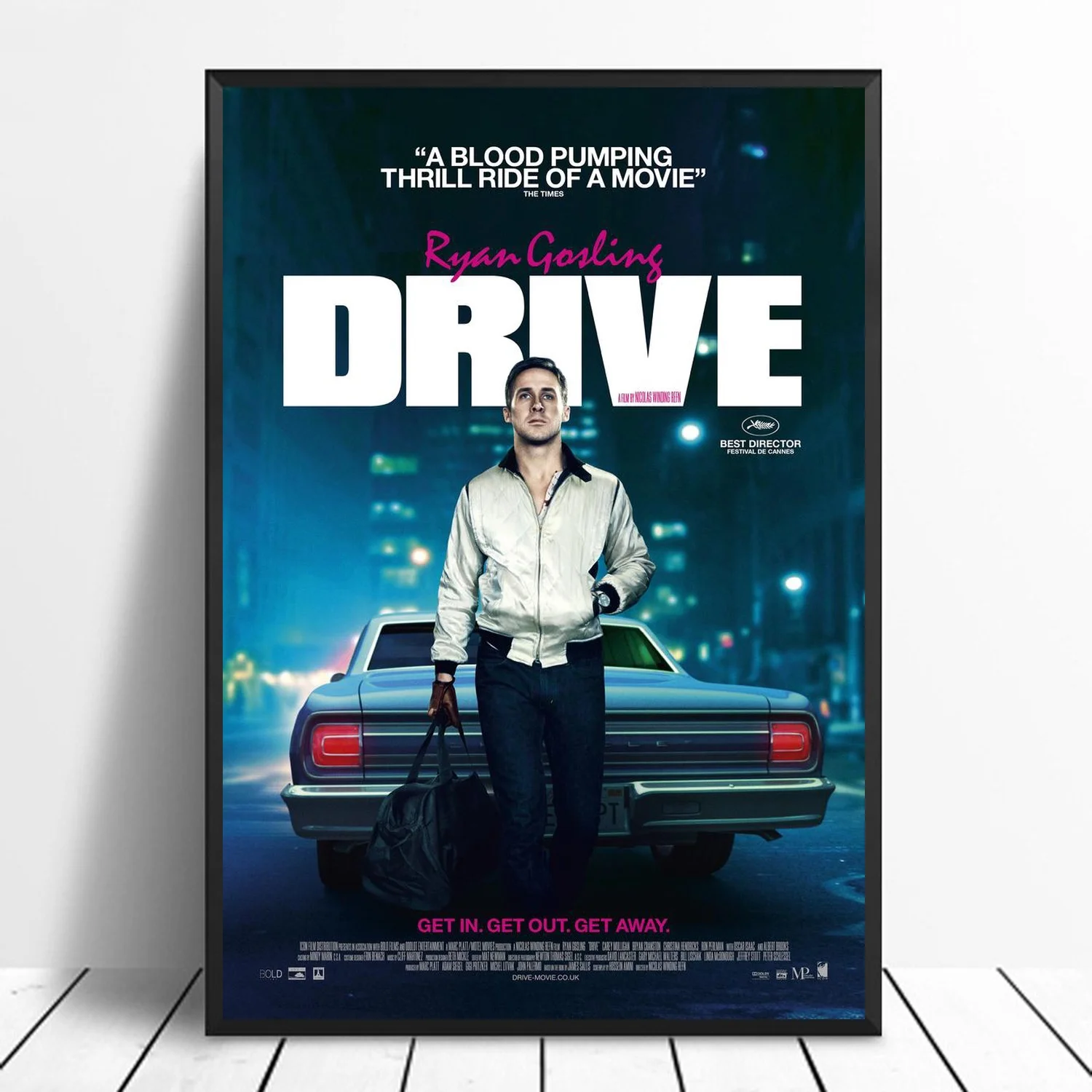 

Drive Ryan Gosling A blood pumping thrill Artwork Cover Movie Poster Movie Canvas Poster Wall Art Print Kids Decor Home Decor