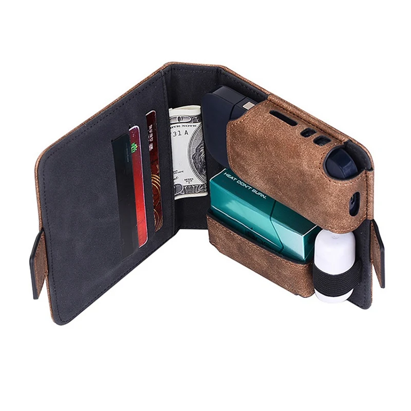 

Synthetic Leather Case For Electronic Cigarette Wallet Pouch Bag Holder Cover Box PU Leather Case For IQOS 2.4/2.4 Plus
