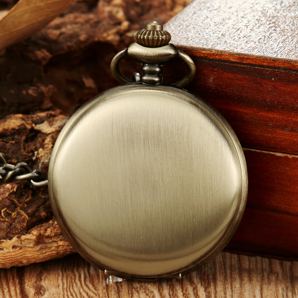 

Full Stainless Steel Brushed Hand-winding Mechanical Pocket Watch Fob Chain Men Watches Clock for Laser Engraved without Battery