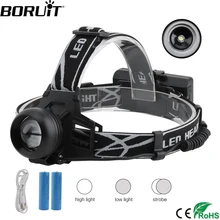 BORUIT K53A XML T6 LED Headlamp 30000lumens Rechargeable Headlight 3-Mode Waterproof Head Torch Camping Flashlight 18650 Battery BORUIT K53A XML T6 LED Headlamp 30000lumens Rechargeable Headlight 3-Mode Waterproof Head Torch Camping Flashlight 18650 Battery