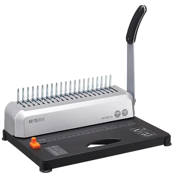Online M&G Comb Binding Machine AEQ96715 Manual Clamping Strip 21 Punch Hole Ring File Puncher