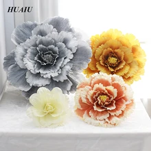 50cm/60cm/70cm/80cm Large Silk artificial flower Rose head for wedding background wall decoration 5 colors flower backdrop