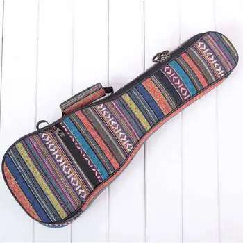 

New 26inch Padded Cotton Folk Portable Bass Guitar Bag Ukulele Case Box Cover Guitar Backpack with Double Strap
