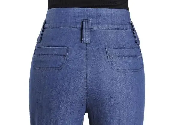 Женские 2018 осенние и зимние Новые широкие джинсы с талией джинсы большого размера свободные джинсы