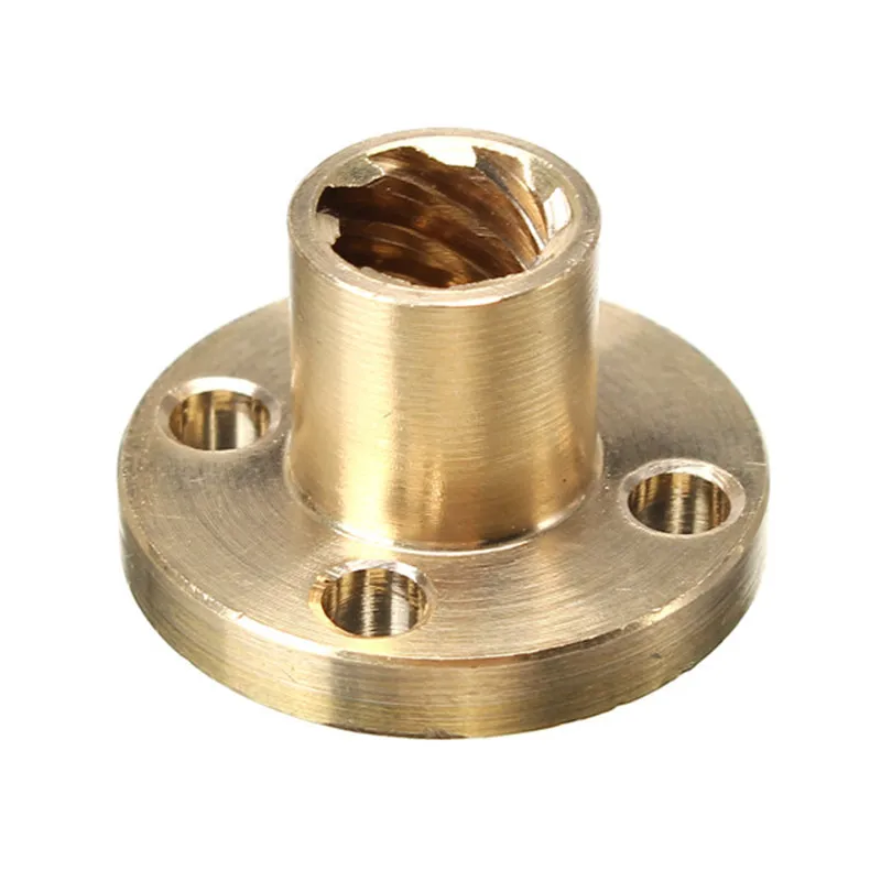

3D Printer T8 1/2/4/8/10/12mm Copper Screw Nut For Stepper Motor Lead Screw 8mm Thread New