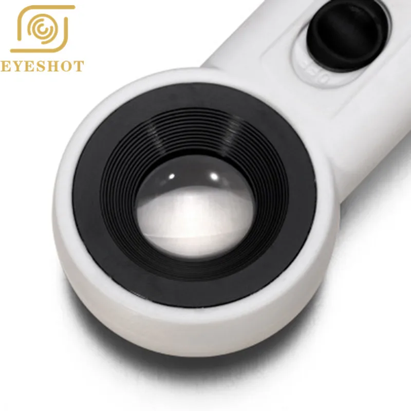 EYESHOT мини 1 шт. 40X Фотоэлектрические увеличительные очки ручной двойной свет светодиодный Лупа оптическая инструменты