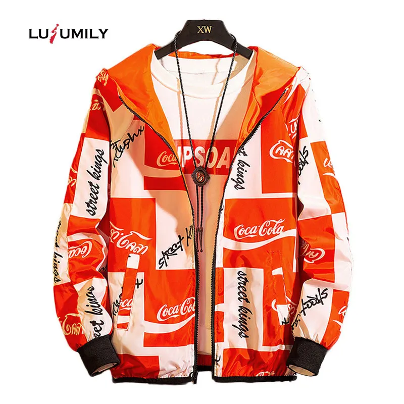 

Lusumily Windbreaker Women Jacket Colorblock Camo Zip Up Women Casual two side wear Coats Spring Multicolor Sports Outerwear