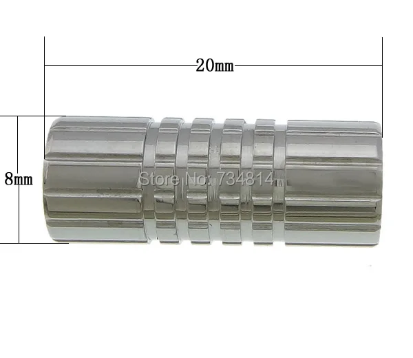 Free shipping!!!Stainless Steel Magnetic Clasp Colorful Jewelry 304 Stainless Tube oril color 20x8mm | Украшения и аксессуары