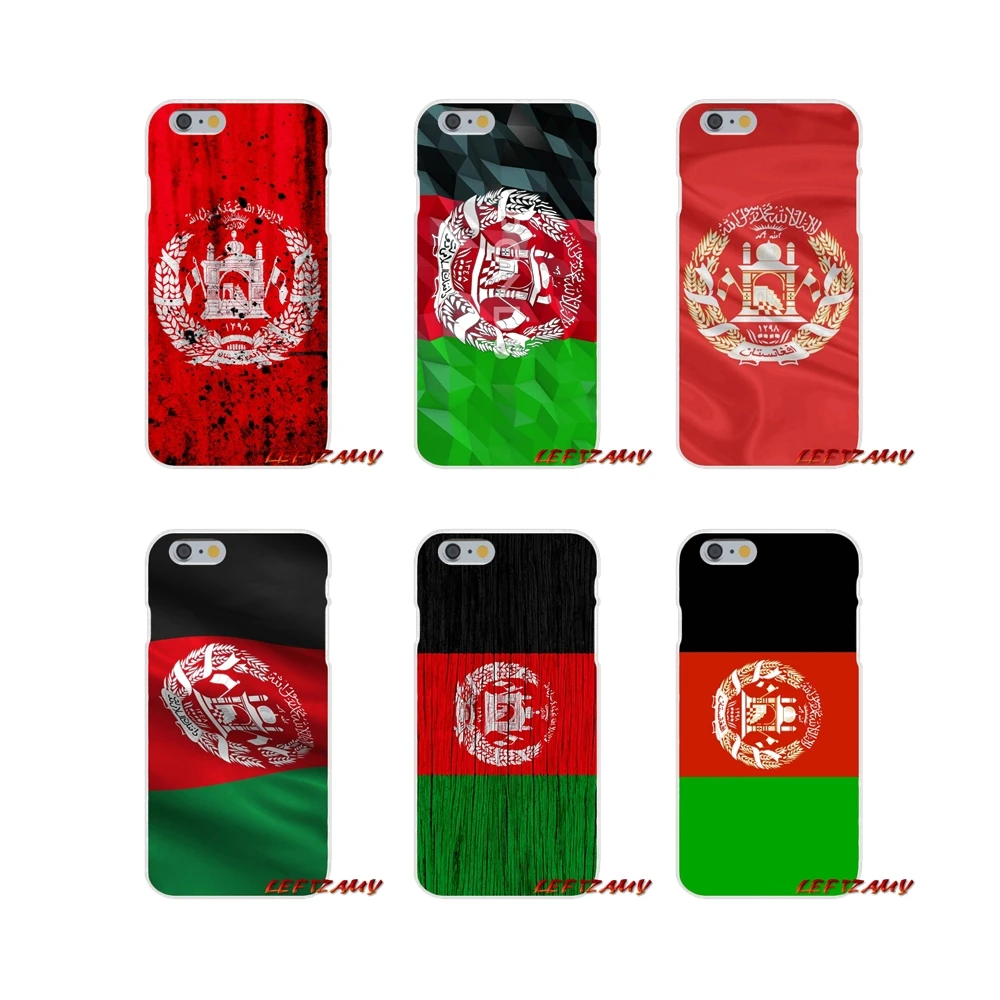 

For iPhone X XR XS MAX 4 4S 5 5S 5C SE 6 6S 7 8 Plus New Afghan Afghanistan Flag Accessories Phone Cases Covers