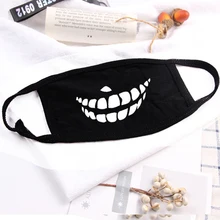 Креативная Женская противопылевая маска из хлопка с принтом для здоровья во рту, велосипедная маска для лица, респиратор, товары для спорта на открытом воздухе, черные унисекс корейские