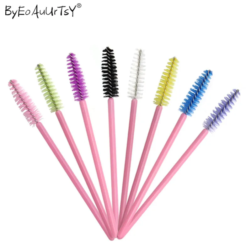 

50pcs/lot Eyelash Brushes Makeup Brushes Disposable Mascara Wands Applicator Spoolers Eye Lashes Cosmetic Brush