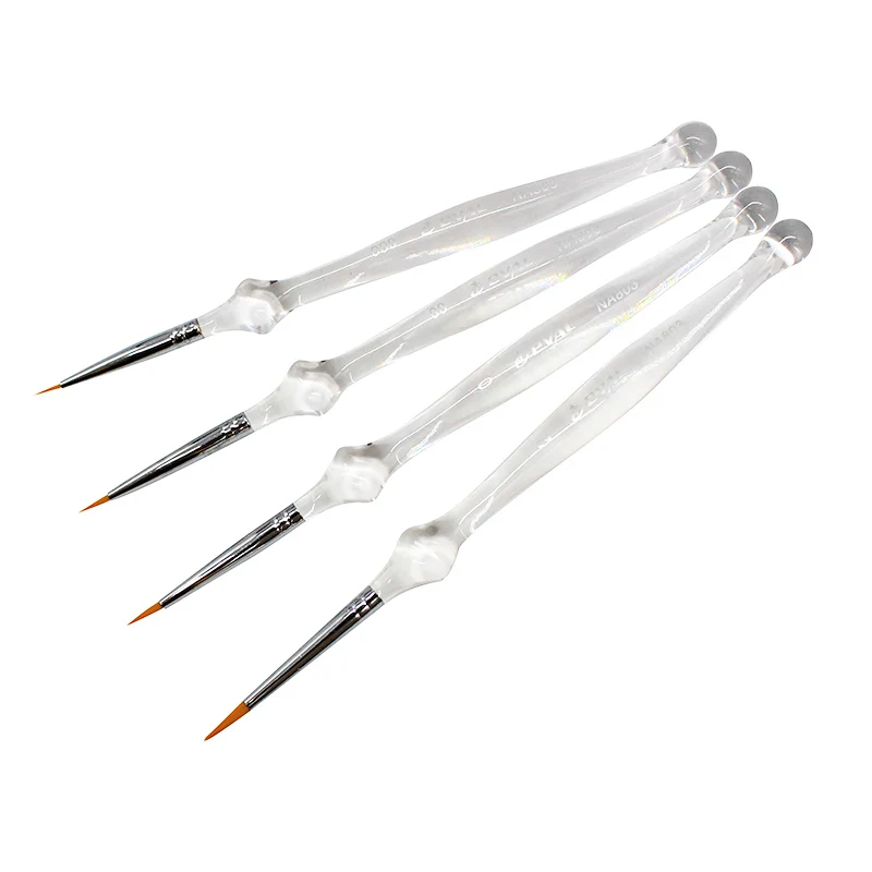 

Eval 4pcs Set Nylon Miniature Thin Hook Line Pen Fine Hand Painted Watercolor Paint Brush For Drawing Painting Art Supplies