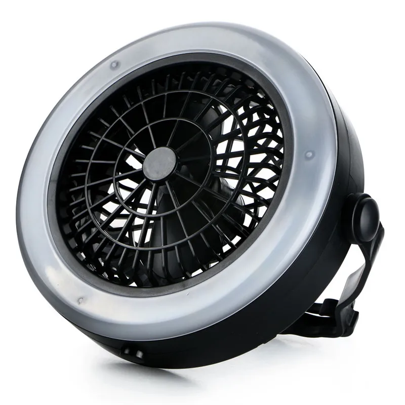 

Outdoor Camping Portable USB Rechargeable LED Fan Light Lantern Multifunction hanging Tent Lamp Lanterna W/Hook 3 Modes