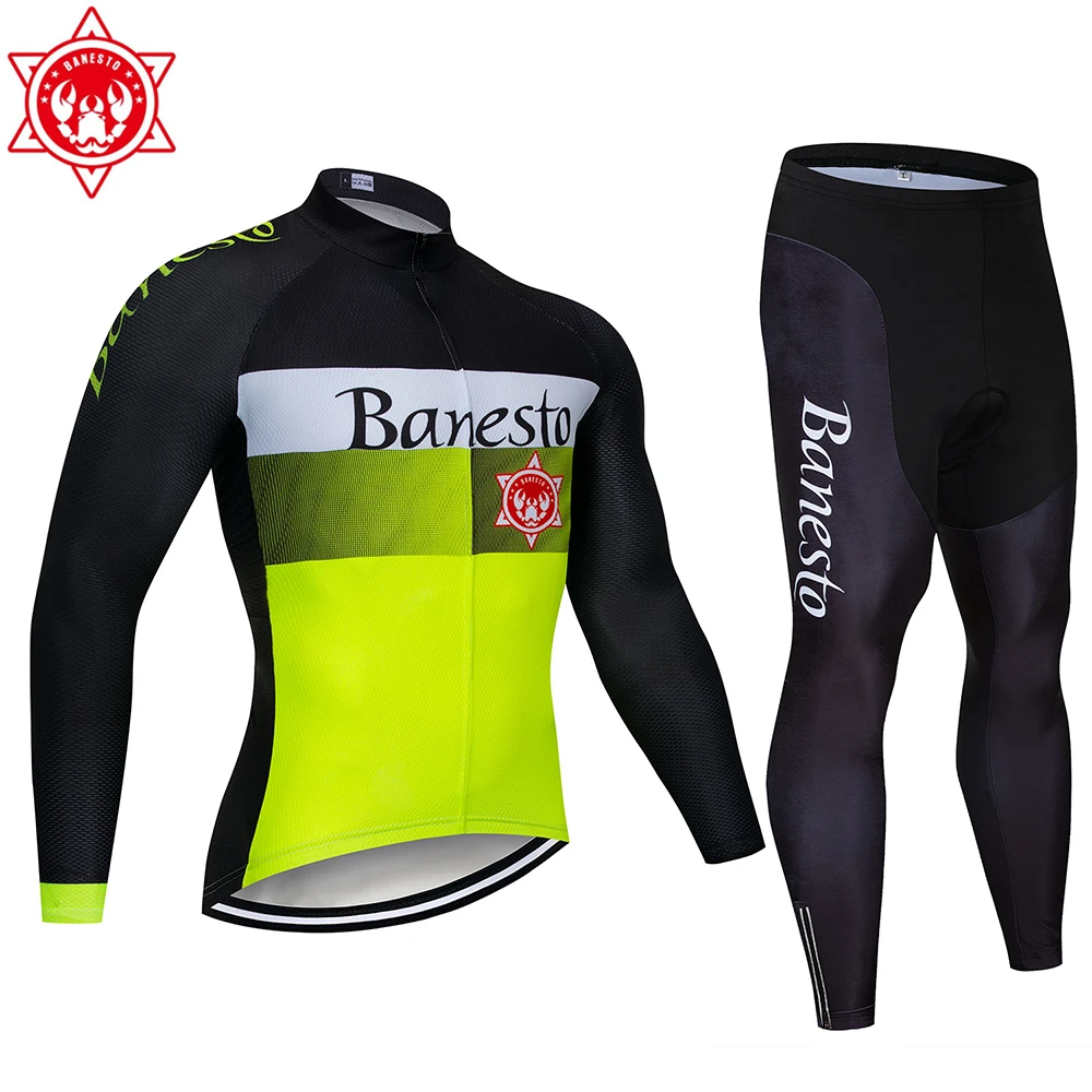 

Pro Cycling Jersey Set Long Sleeve Breathable MTB Bike Wear Clothing Bicycle Cycling Clothing Ropa Maillot Ciclismo