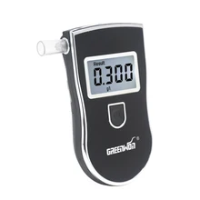 GREENWON русский ручной цифровой алкотестер AT818S обновленная версия с 5 мундштуками