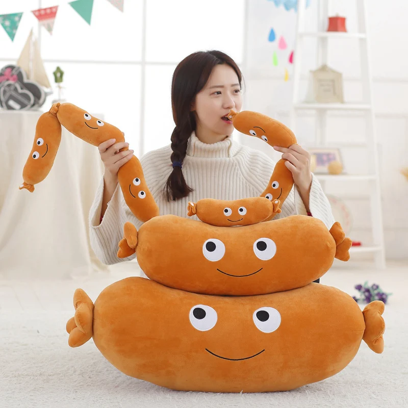 Kawaii Lifelike Sausage Plush Toys Mini 