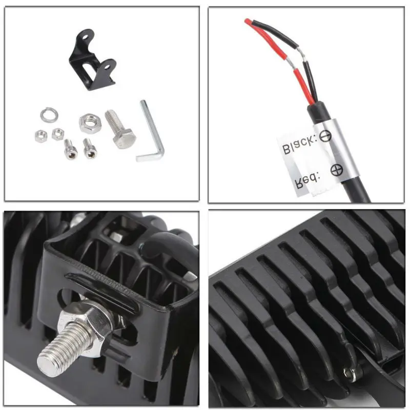 40W 7 High Intensity LED Mini Light Bar Spot Flood Fog Lamp Work Light Driving Lamps for Truck RV Campers Off Road SUV Auto (3)