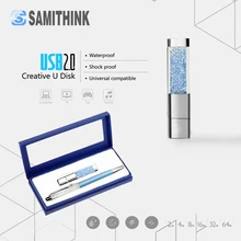 Кристальный подарок USB флеш-накопитель высокоскоростной USB 2,0 флеш-накопитель подарок для влюбленных USB карта памяти 10 цветов Флешка 32 ГБ 16 ГБ 8 ГБ 4G