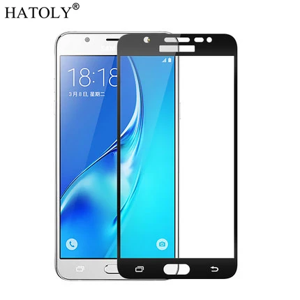 Закаленное стекло HATOLY для Samsung Galaxy J5 Prime 2016 SM-G570F защита экрана с полным покрытием 3D