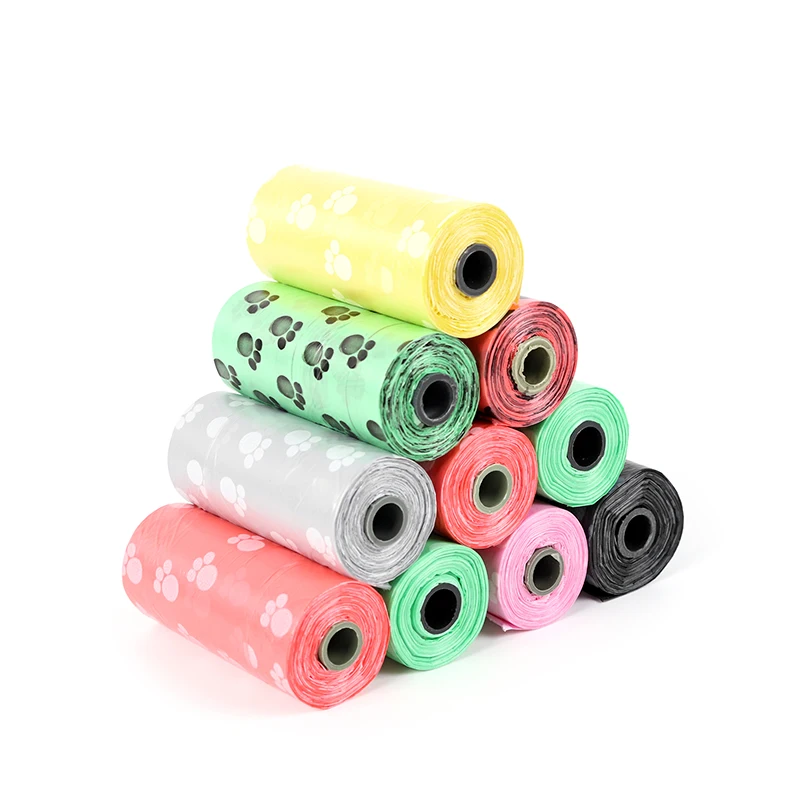 Dog Waste Poop Bag Degradable Eco-Friendly Outdoor Pet Excrement Garbage Clean Bags