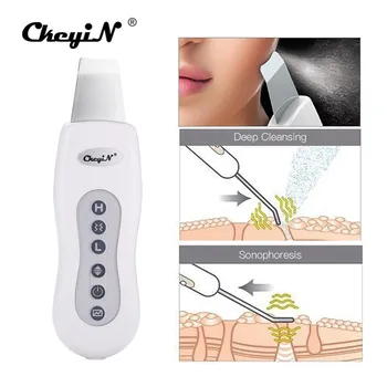 

Rechargeable Ultrasonic Skin Scrubber Anion Ultrasound Vibration Peeling Facial Pore Cleaner Face Lift Beauty Massager Machine