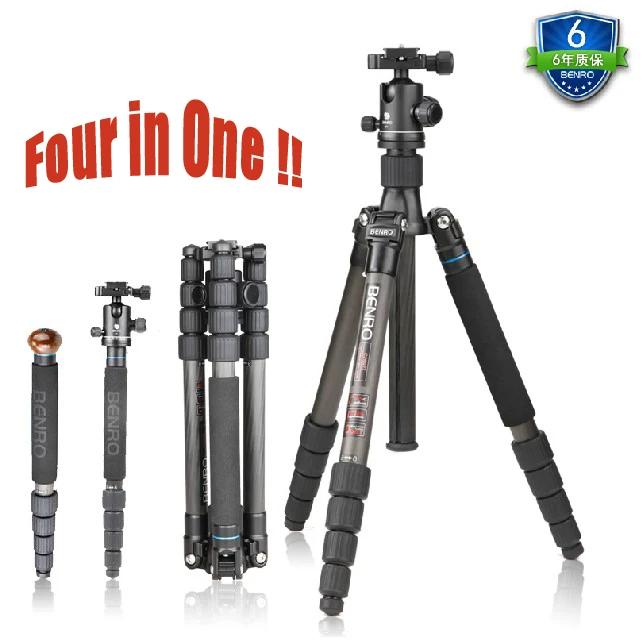 Benro C2692TB1 Professional Carbon Fiber Tripod Set / Foldable Monopod & Tripods Set For DSRL