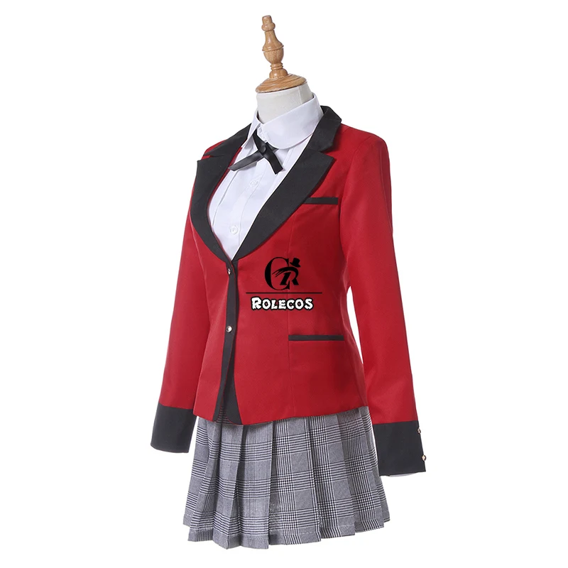 ROLECOS японский аниме Kakegurui Косплей Костюм Jabami Yumeko компульсивный игрок девушка