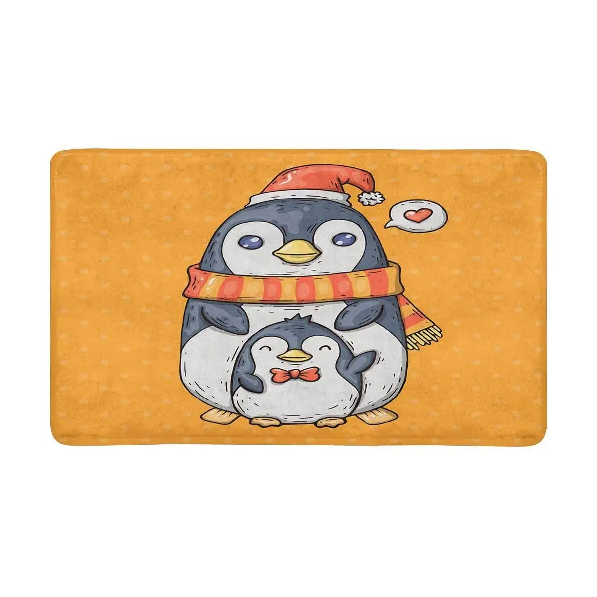 Милые Мультяшные Пингвины Коврик для двери Противоскользящий коврик для входа Коврик для пола домашние/передние дверные коврики домашний декор резиновая подложка большой