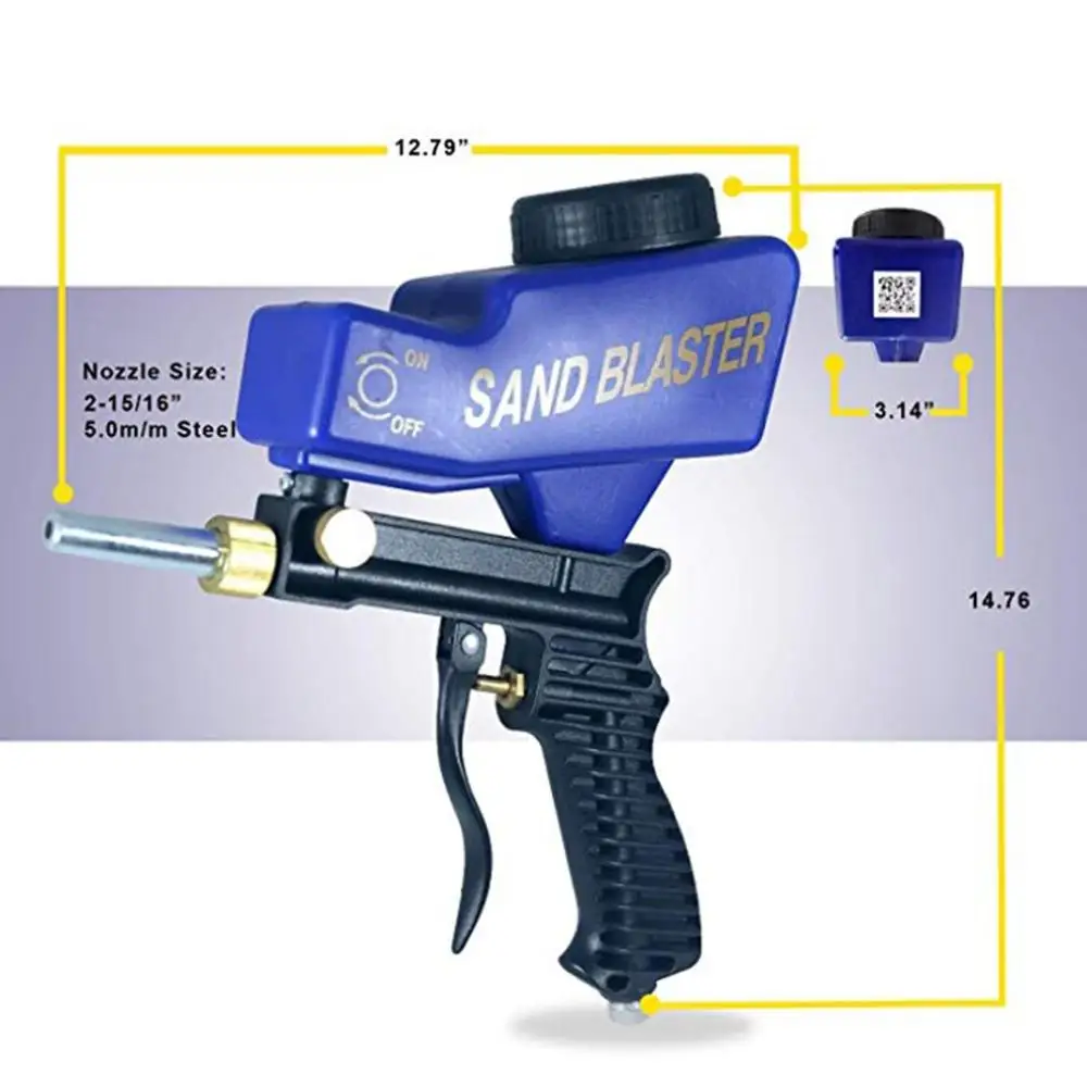 

Sandblaster Sand Blaster Gun Kit Soda Blaster Professional Sand Blasters Media Sandblaster Gun Spot Blaster Sandblast Gun