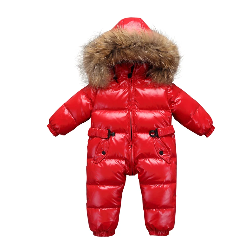 Newborn Baby Winter Coat Outerwear Fashion Hooded Parkas 90 White Duck