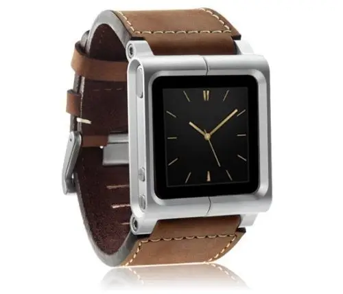 bilder für (Braun) Chicago Collection Leder Aluminium Handschlaufe Band Fall Abdeckung Für iPod Nano 6. 6G + Freier Schirm-schutz bilder für (Braun) Chicago Collection Leder Aluminium Handschlaufe Band Fall Abdeckung Für iPod Nano 6. 6G + Freier Schirm-schutz