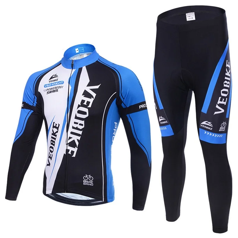 Зимний флисовый комплект для велоспорта, Мужская одежда для велоспорта, одежда для горного велосипеда, теплая одежда для велоспорта Pro Team, велосипедная форма, Экипировка для мужчин ts - Цвет: winter set blue1