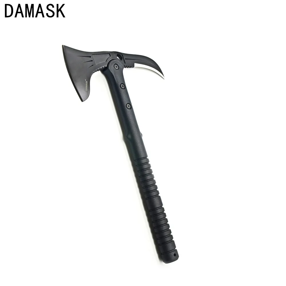 

Damask Brand Double Edged Outdoor Multi-functional Axe Army Rescue Machete Axe Tomahawk Wild Survial Forest Exploration Tools