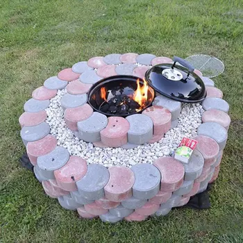 

Garden DIY Plastic Mold Path Pavement Model Concrete Stepping Stone Cement Brick Maker MYDING