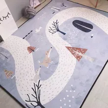 Новинка, Кристальные кашемировые ковры для гостиной, Мультяшные ковры для детской спальни, коврики для кофейного столика, коврик для детской игры