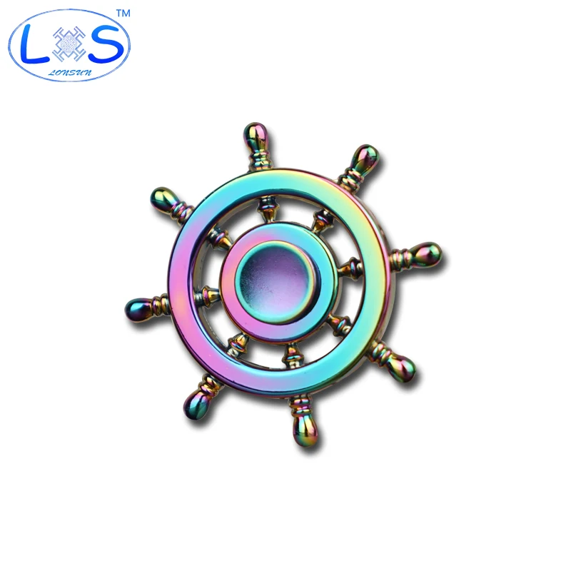 

Multicolor Fidget Spinner EDC Kirsite Toy Metal Hand Spinner Rotation Time Long Spinning Top For Autism and ADHD Anti Stress Toy