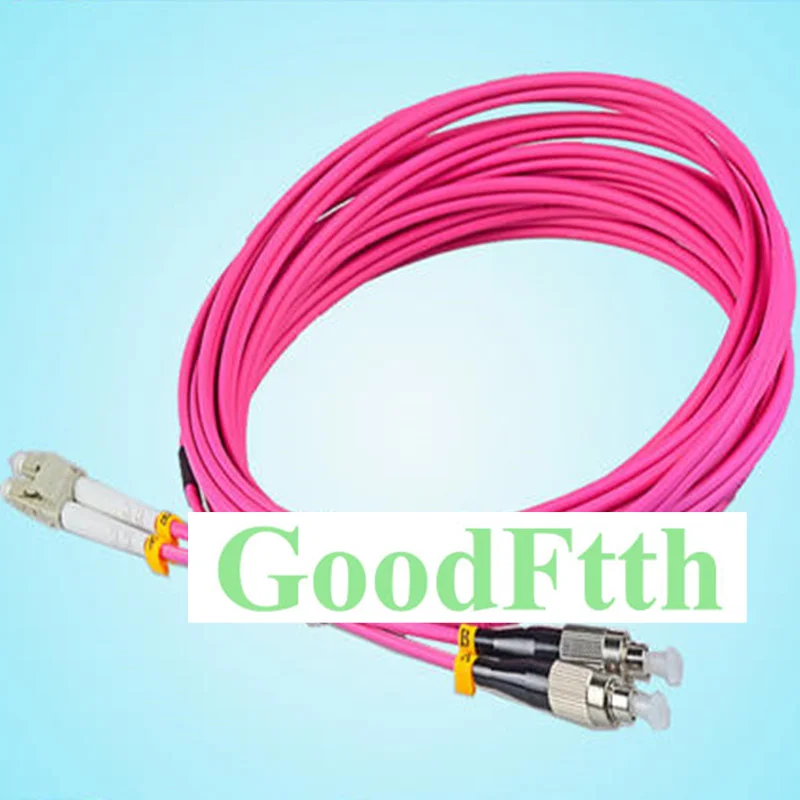 

Fiber Optic Patch Cord Jumper FC-LC LC-FC Multimode OM4 Duplex GoodFtth 1-15m
