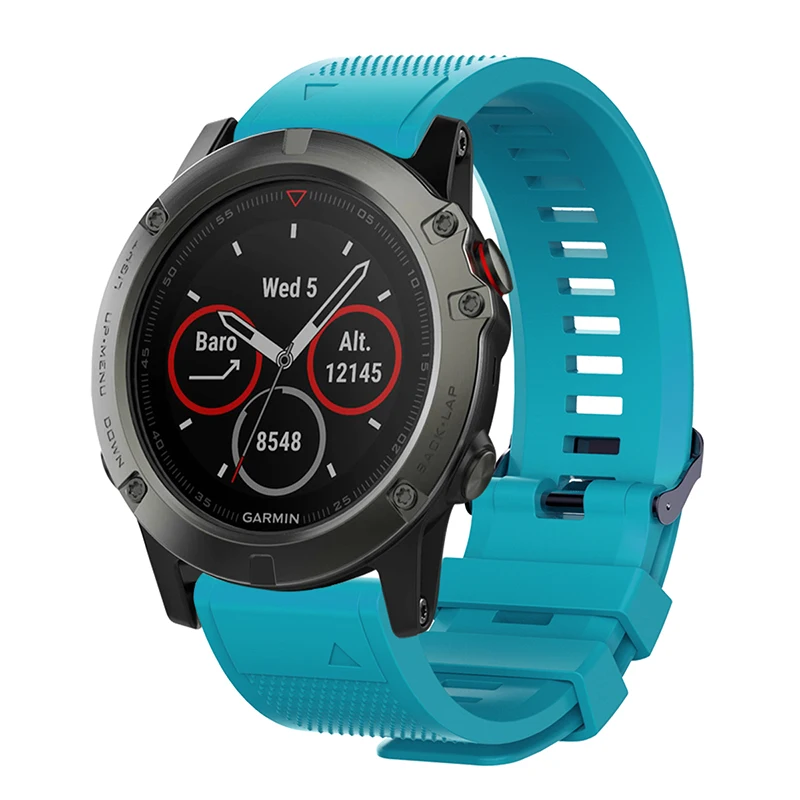 ECSEM ремешок для часов Garmin fenix 5X/5X plus quick fit полосы силиконовая текстура модный стиль ремешок для fenix 3 HR