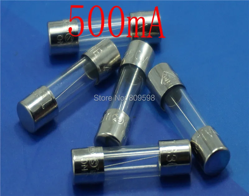 50//100PCS 0.5A 250V Fuses 0.5 Amp Ceramic Fuse Fast Quick Blow 5×20mm F0.5AL250V