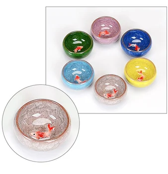 

6pcs/1 lot Double Wall Clear Transparent Tea Cup Coffee cup Gift Ceramic bowls Tea Set