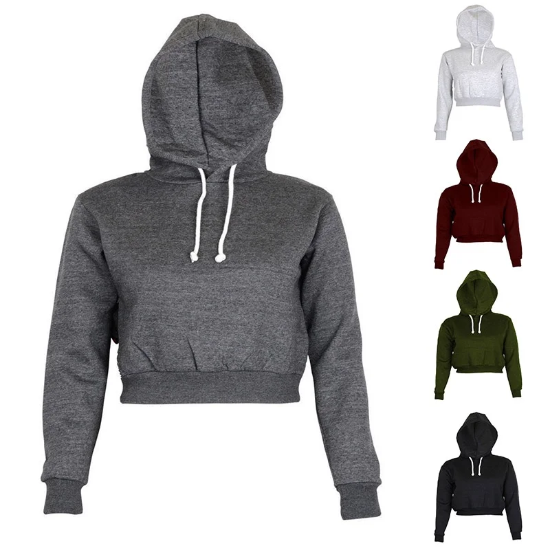 Women Hoodies Brief Clothes Full Hoodie Coats Women Women Ladies Clothing Tops Plain Crop Top Hooded Women Hoodies Brief Clothes Full Hoodie Coats Women Women Ladies Clothing Tops Plain Crop Top Hooded