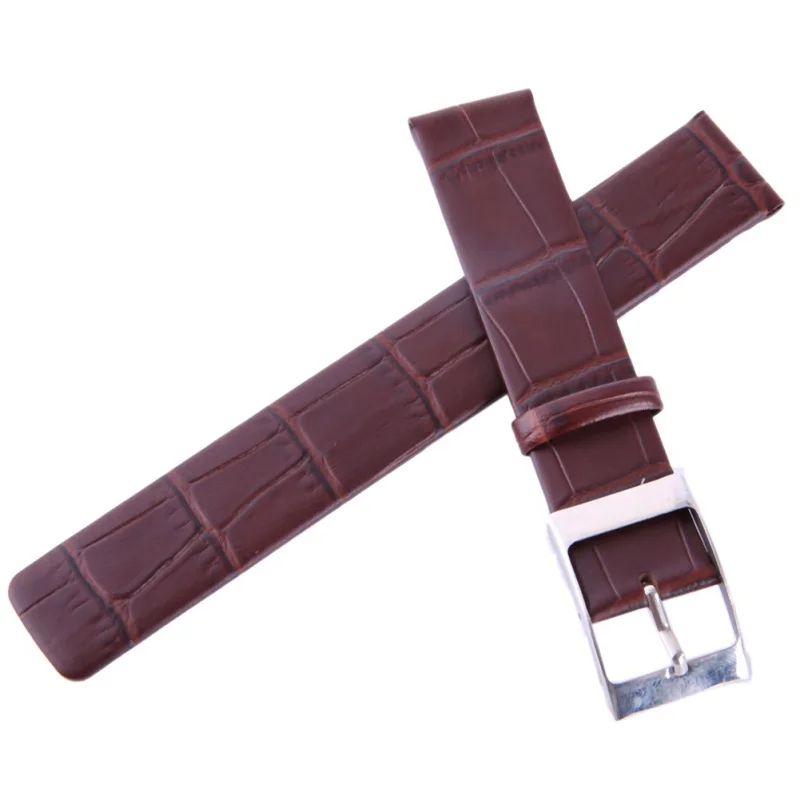 

14 16 18 20 22 MM Men Watch Bands Women Watches Band Buckle Leather Fashion Watchbands Strap 2 Styles