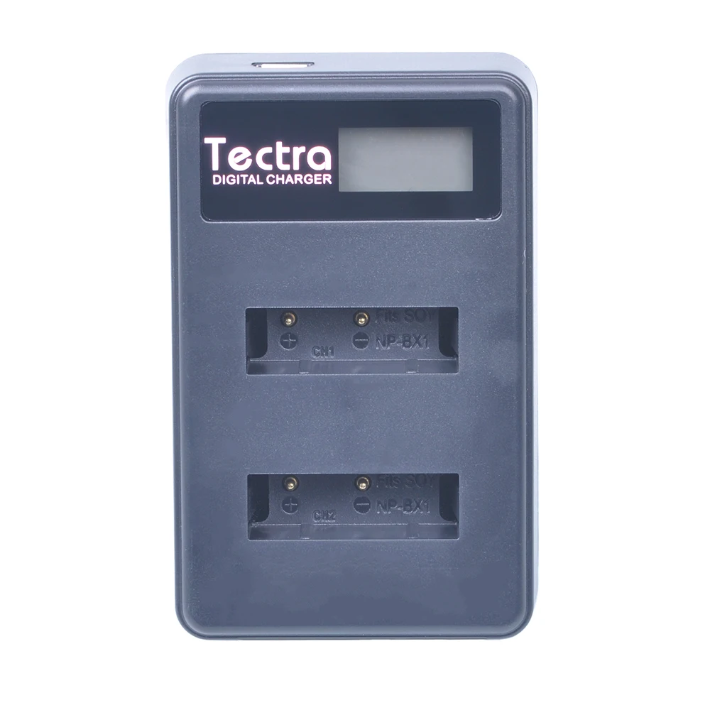 Tectra 2 шт. NP BX1 NPBX1 аккумулятор + ЖК USB двойное зарядное устройство для Sony DSC RX100 RX1 HDR AS15