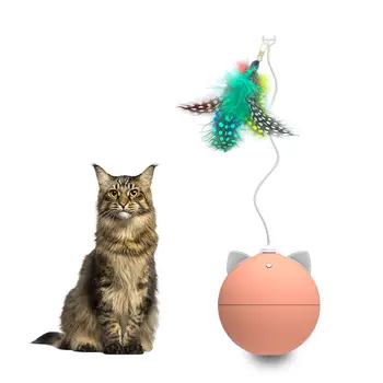 

New Cat Toys Interactive Ball Automatic Cat Toy Automatic Rolling Ball for Cats with Colorful Light