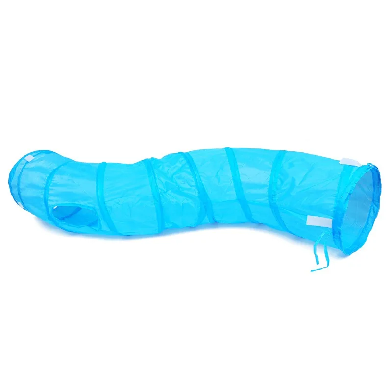 

Pet Rolling Toy Cat Nest Tent S-type Collapsible Tunnel Toy Exercis0e Playground For Rabbits Having A Healthy Body