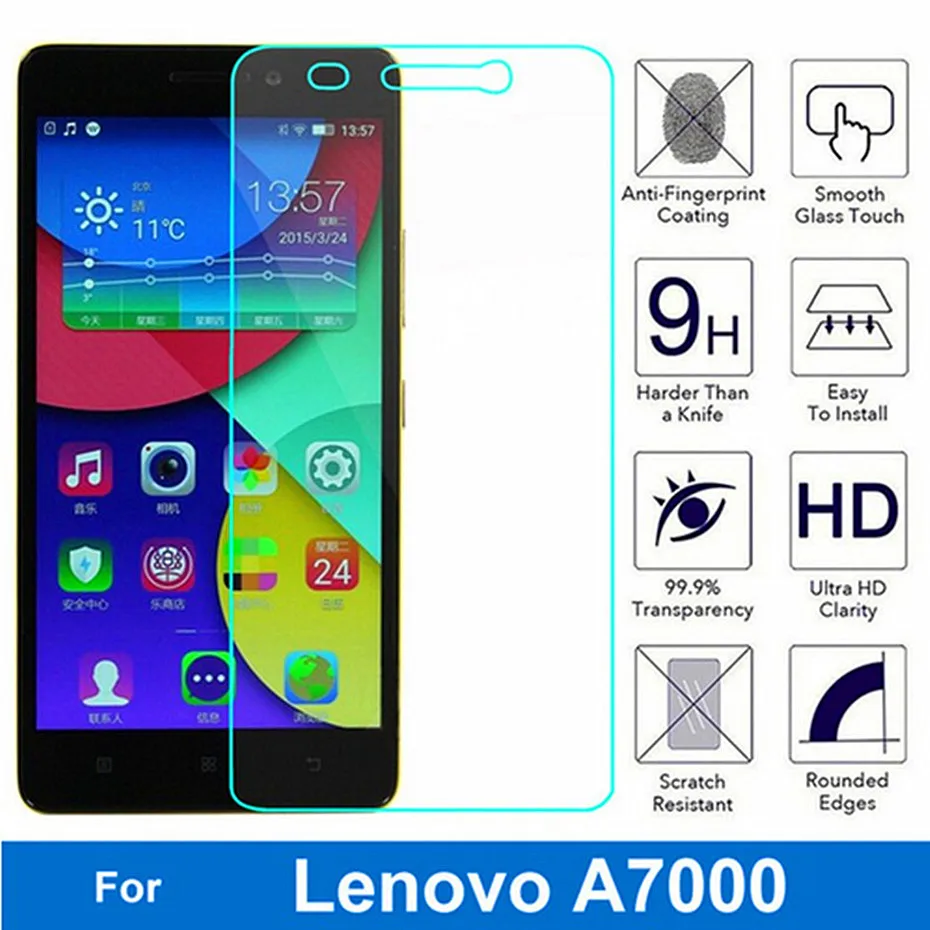 2 шт. Adcanovd для Lenovo A7000 закаленное стекло безопасная защита экрана закаленная